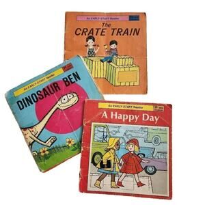Vintage Children's Books, 70s An Early Start Reader Story Books, 3 Ct